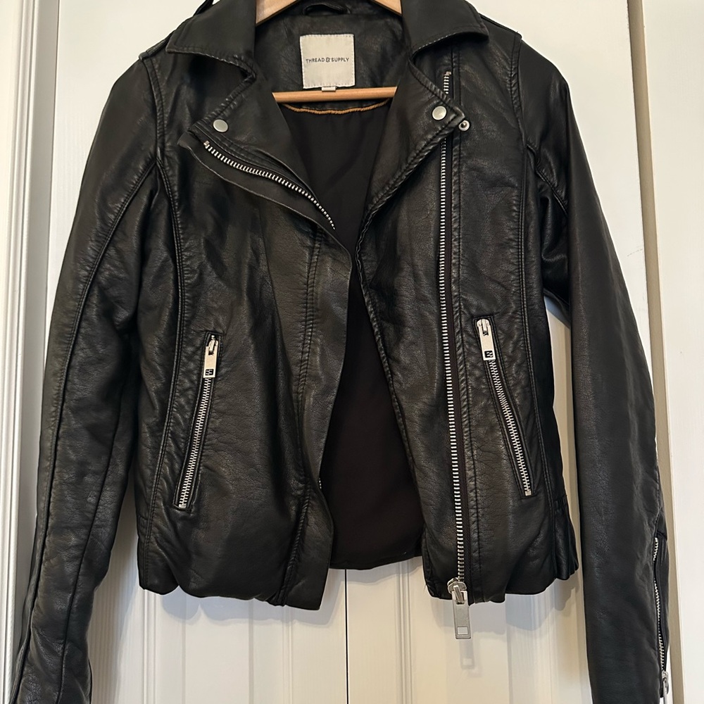 Women's Black Leather Jacket